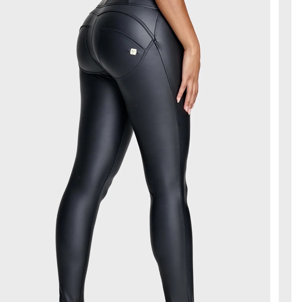 Freddy WR.UP faux leather high waisted full length black- WORN ONCE